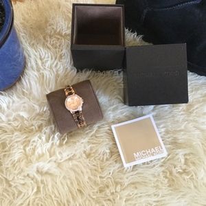 *sale*MICHAEL Kors Rose Gold Tortoise Shell Watch